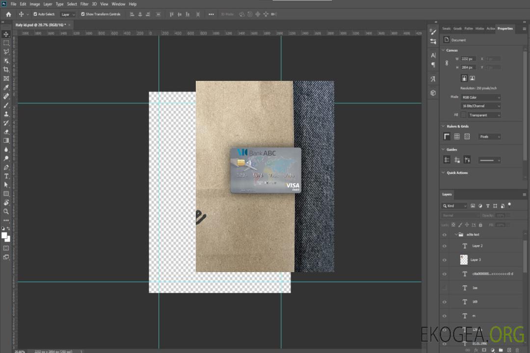 Jordan Arab Banking Corporation (ABC) carte de débit visa photolook , avant template